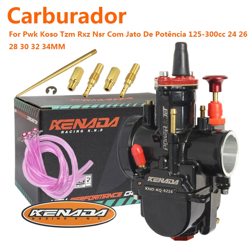 Carburador Racing Keihin PWK para Moto Yamaha TZM RXZ e Honda NSR – 24mm 26mm 28mm 30mm 32mm 34mm
