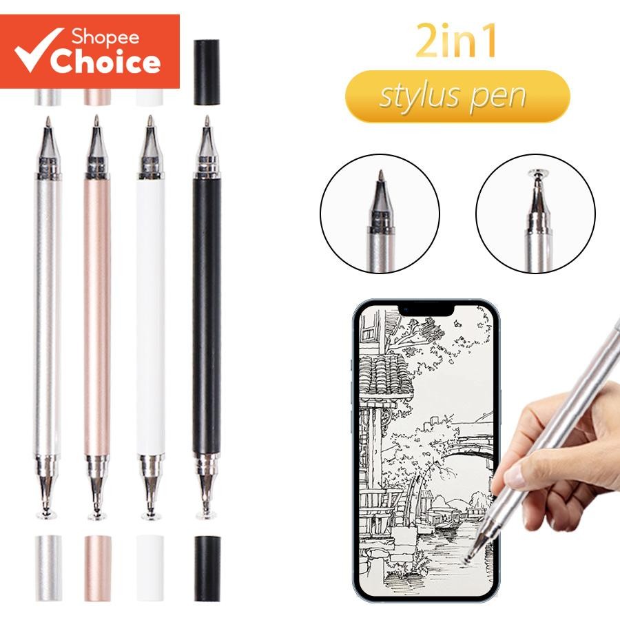 Caneta Stylus Universal 2 Em 1-Ponta De Disco De Alta Sensibilidade Para Tablets E Telefones Android