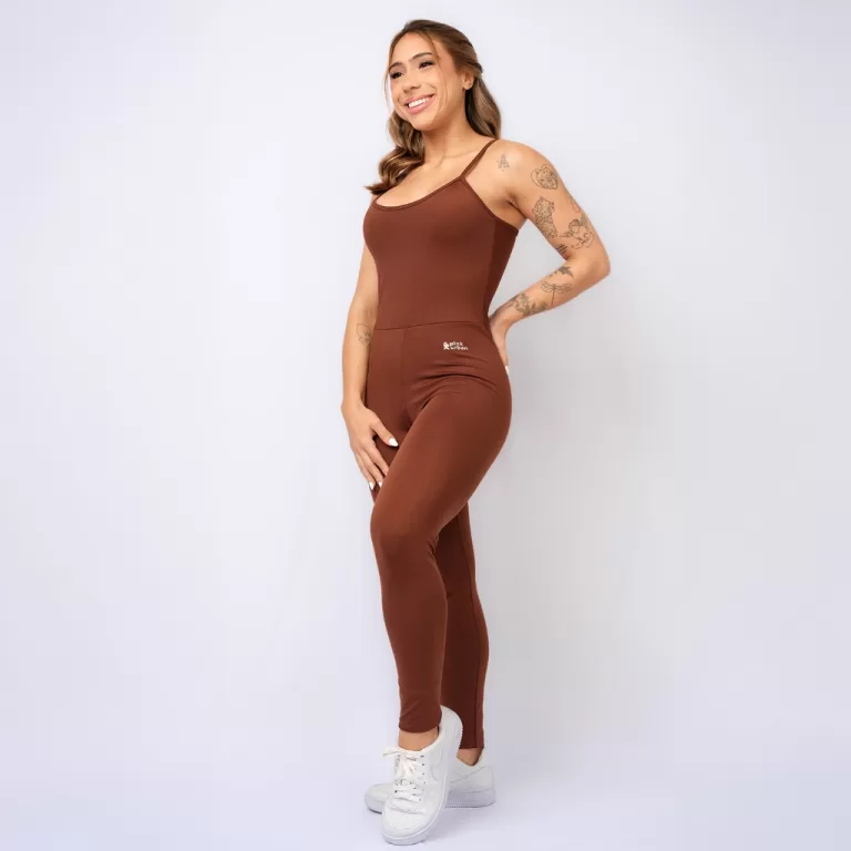 Macacão Fitness Blackout Alcinha Slim Zero Transp