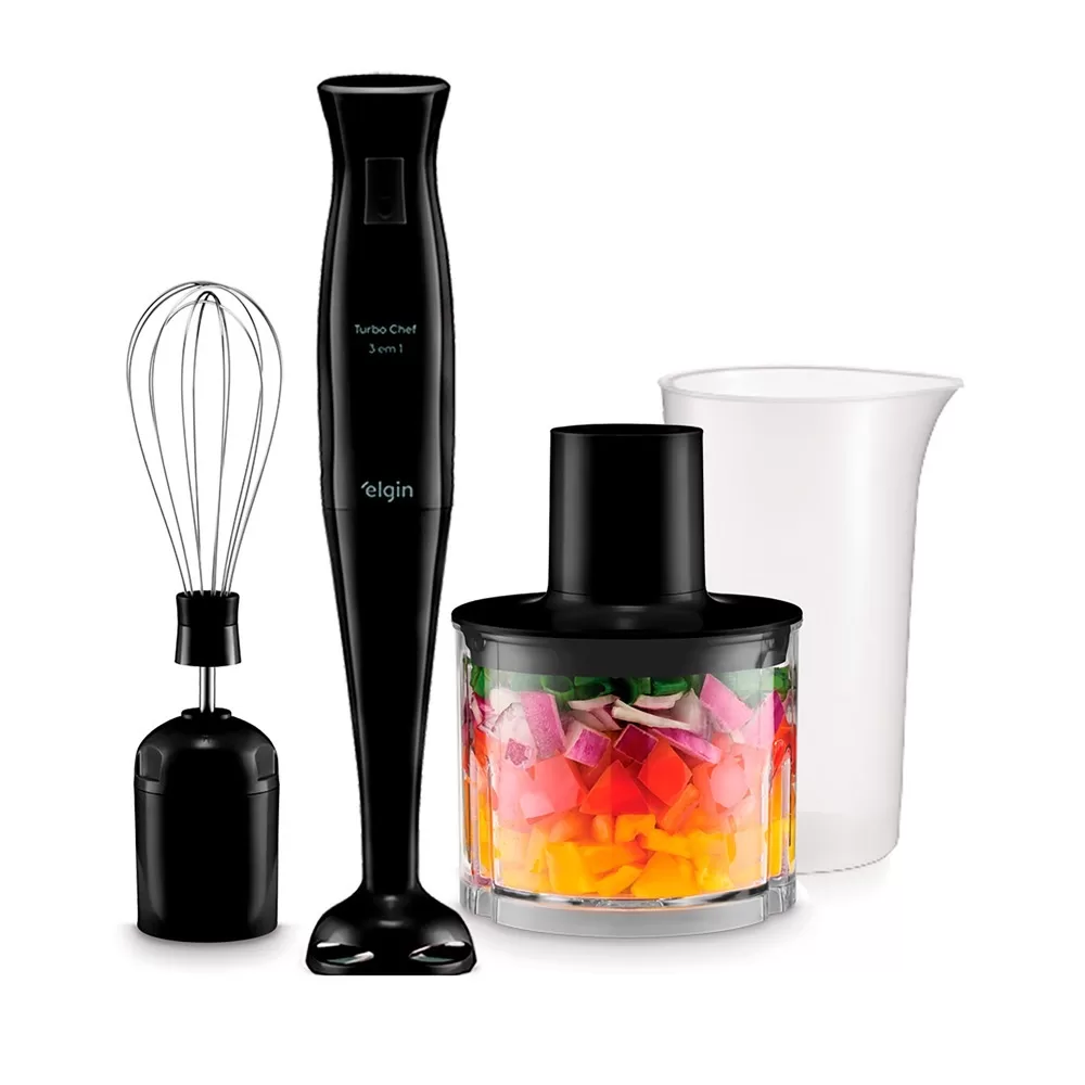 Mixer Turbo Chef 3 em 1 200W Preto 220V