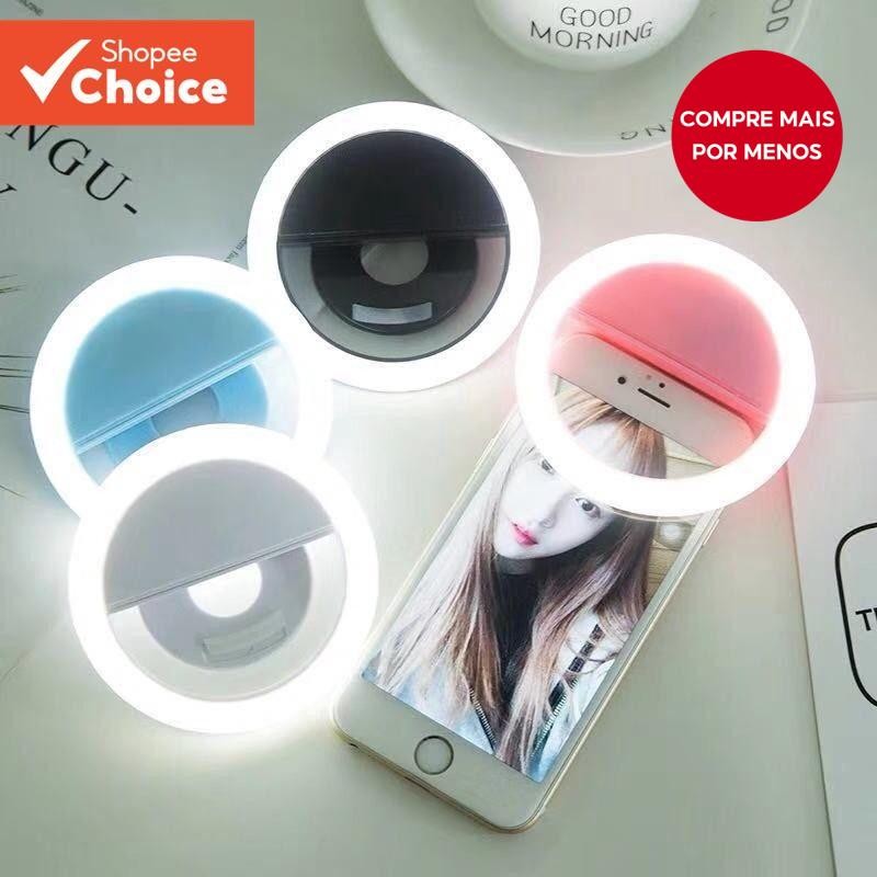 Luz De Preenchimento Para Fotografia De Telefone 2pcs RK12 Live Clip Selfie Ring LED Light