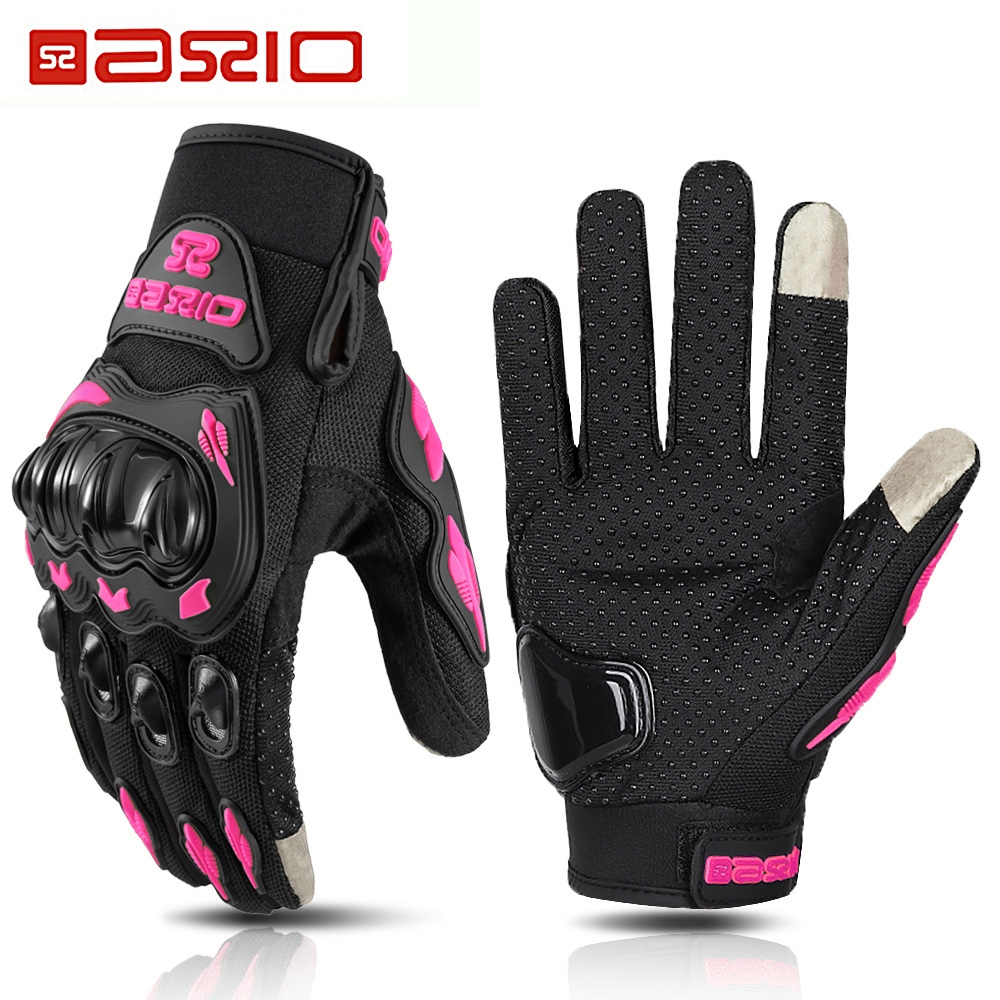 Luvas De Motocicleta AXIO Para Mulheres Motociclismo Com Tela De Toque De Dedo Completo Respirável D