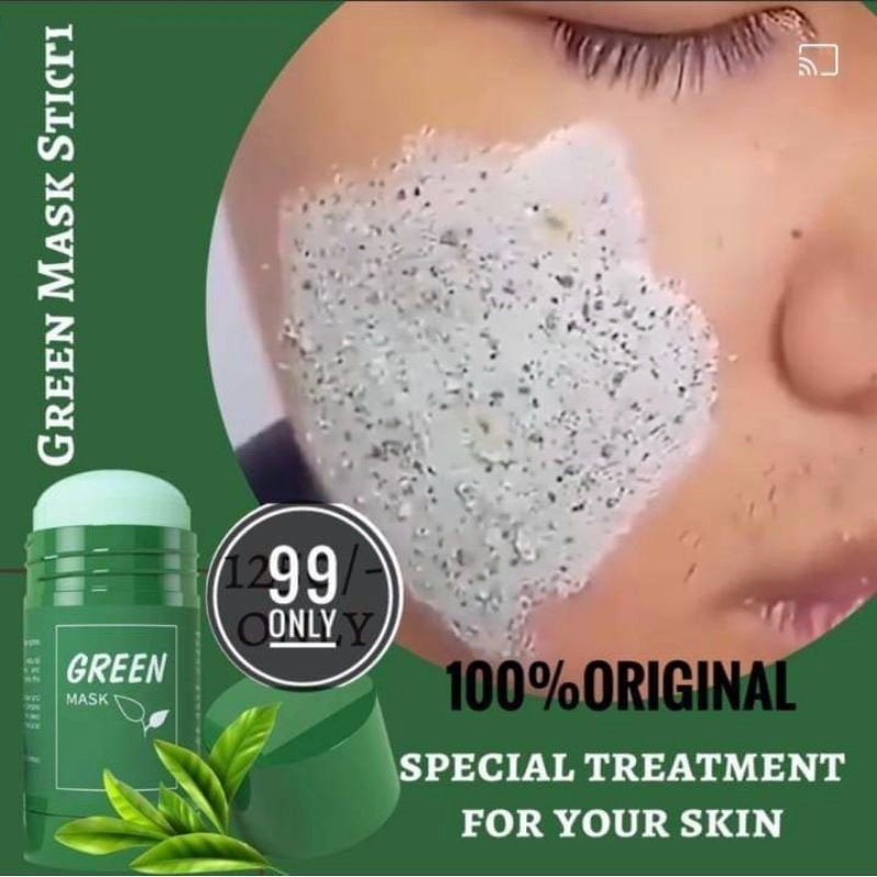 Máscara De Chá Verde Remoção De Cravo Anti-acne Hidratante Beleza Facial Limpeza Da Pele Clareamento