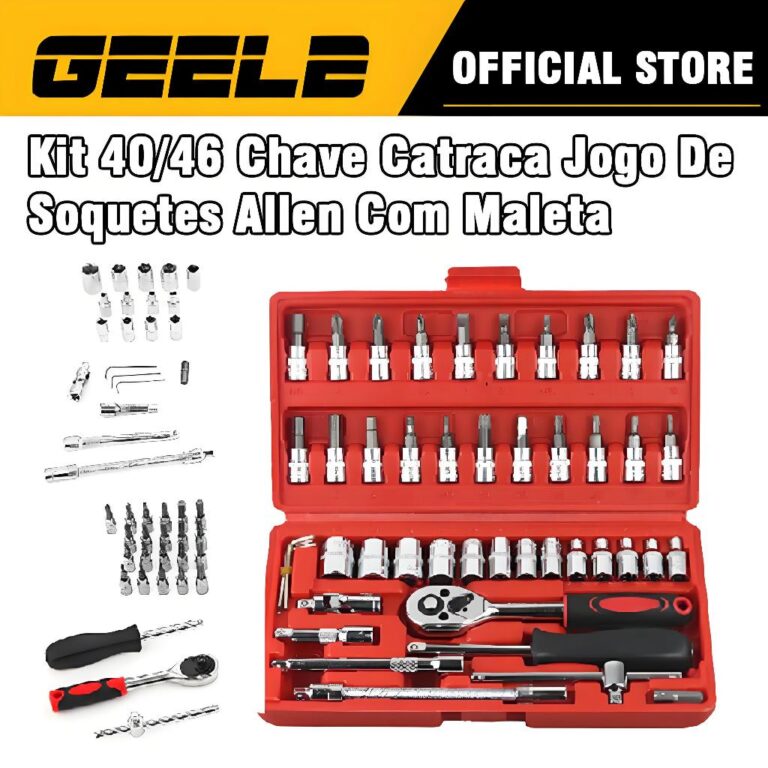 Jogo De Chave Catraca Caixa De Ferramentas Complet