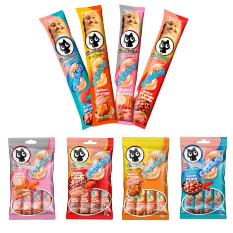 Chuchups Petisco Patê Para Gatos Pacote com 4 Tub