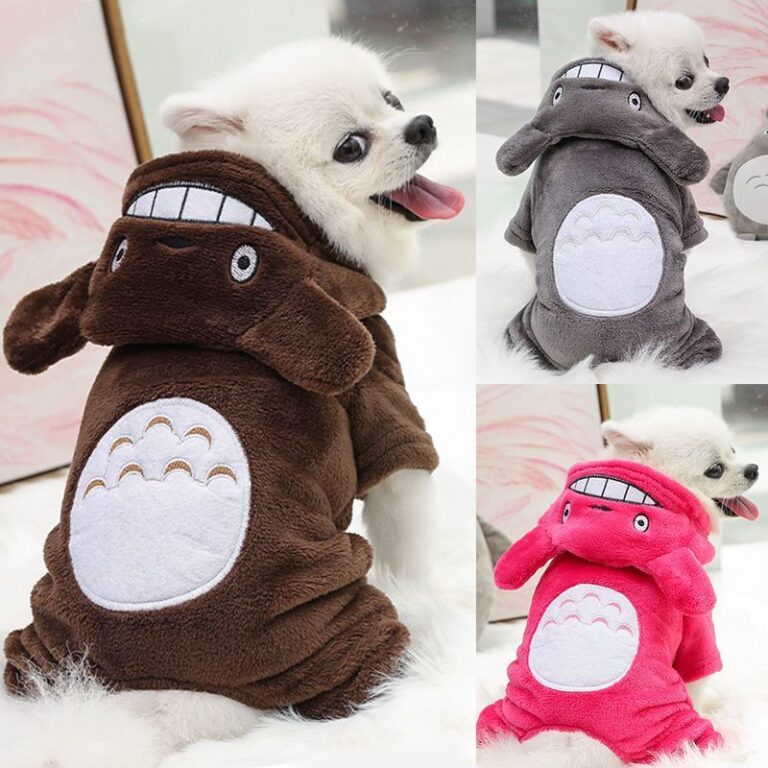 Roupas para cães pequenos, cor sólida, quente, m
