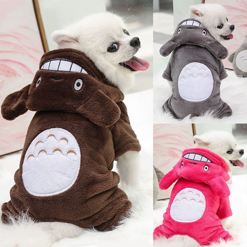 Roupas para cães pequenos, cor sólida, quente, médio, inverno, roupas para animais de estimação
