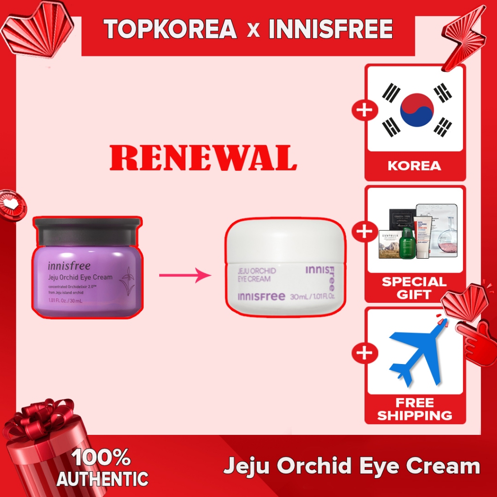 INNISFREE Novo Creme Para Olhos Jeju Orchid/30ml/TOPKOREA [Envio Da Coreia]