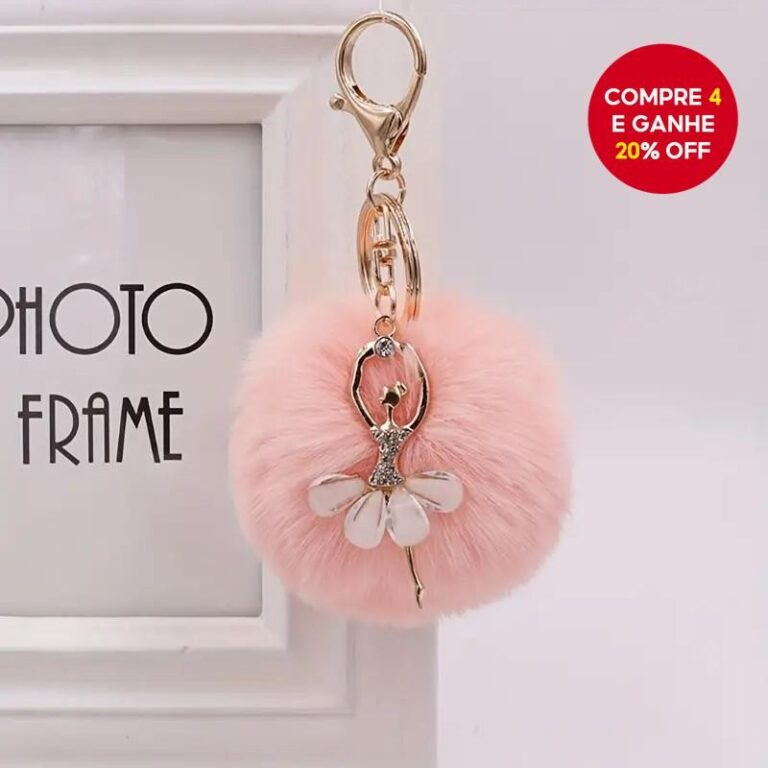 Chaveiro De Anjo De Cristal  Pingente De Balé Com
