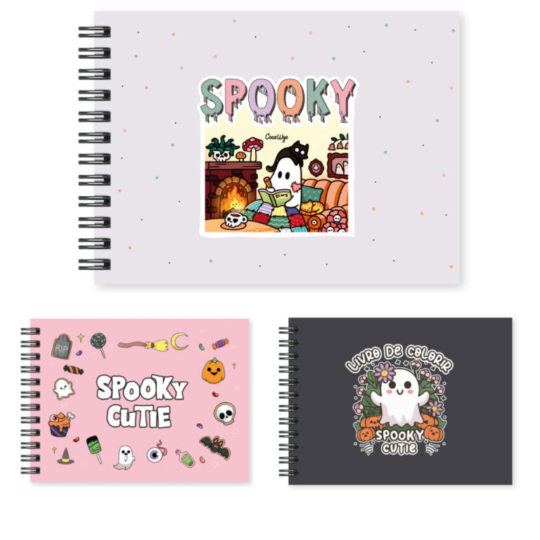 Livro De Colorir Spooky Cutie 80 Folhas 180G Color