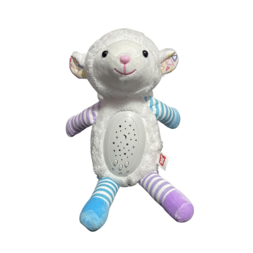 Brinquedo De Ninar Pelúcia Projetora Ovelha C/ Luz E Som – HK Brinquedos