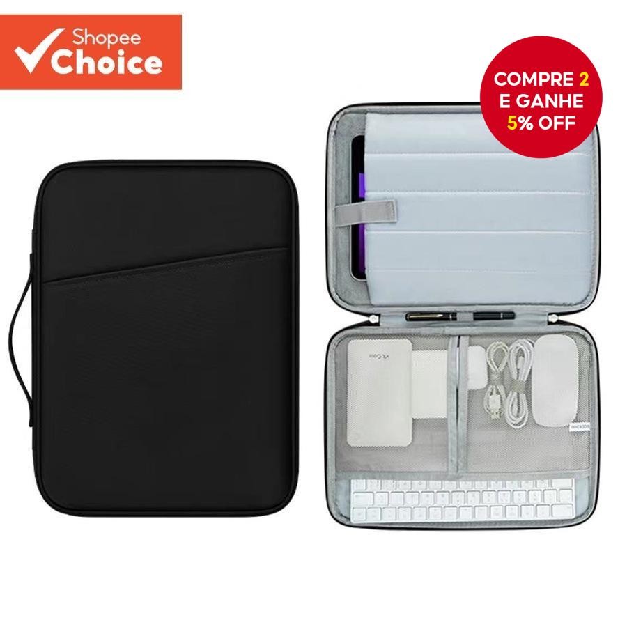 Tablet À Prova Dágua Bolsa Multi Camada Acolchoada De Choque Caso Armazenamento Para iPad Viagens 11