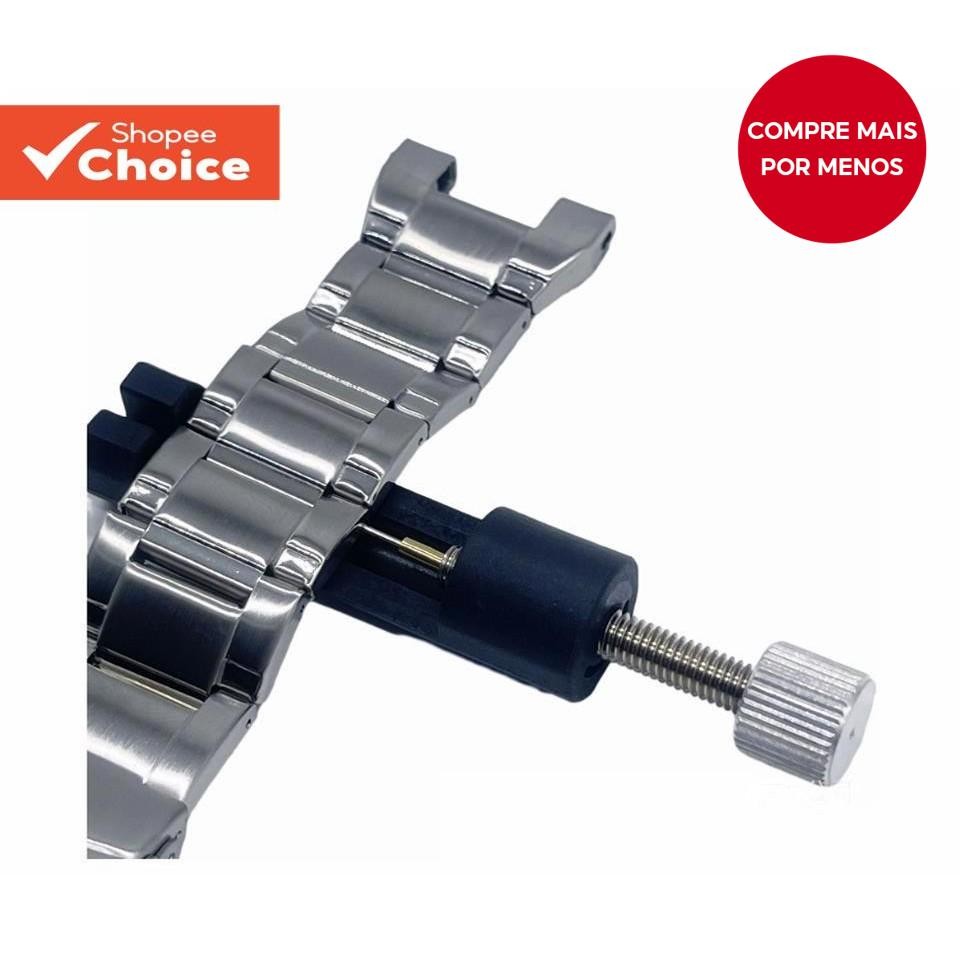 Kit De Dimensionamento De Pulseira Removedora De Link De Relógio Compacto Com 3 Agulhas Reforçadas