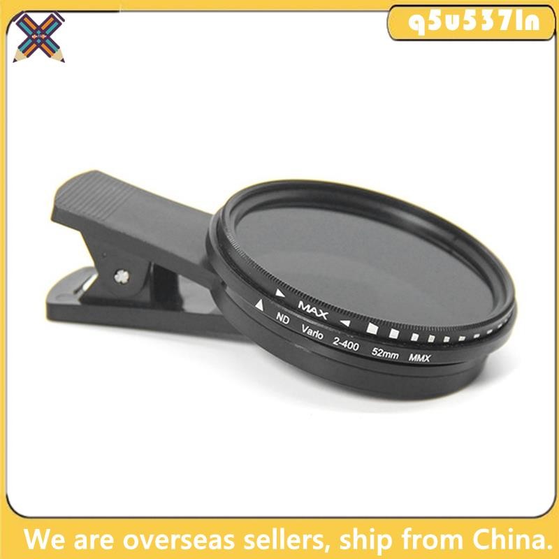 Filtro ND De Telefone De 52mm ND2 A ND400 , De Densidade Neutra Variável Com Clipe Para Câmera Intel