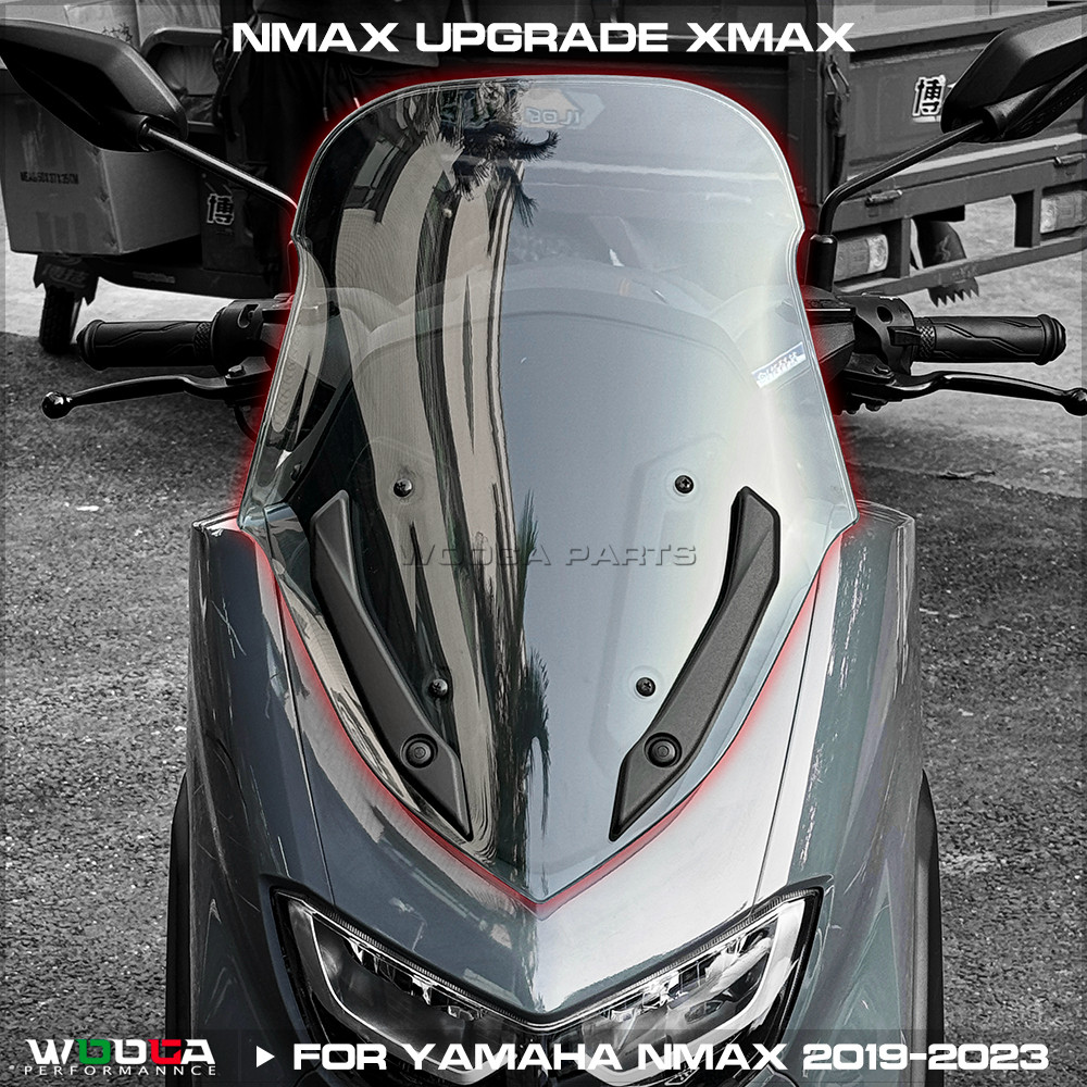 WOOGA Alto Pára-Brisas Para Yamaha Nmax155 Nmax125 2020-2023 Nmax V2 Versão 2 Brisa Defletor De Vent