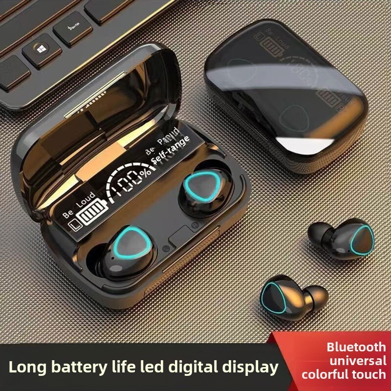 Kit M10 Bluetooth 5.3 Sem Fio TWS Fones De Ouvido Estéreo Com Carregador Power Bank Atualizado 100 %