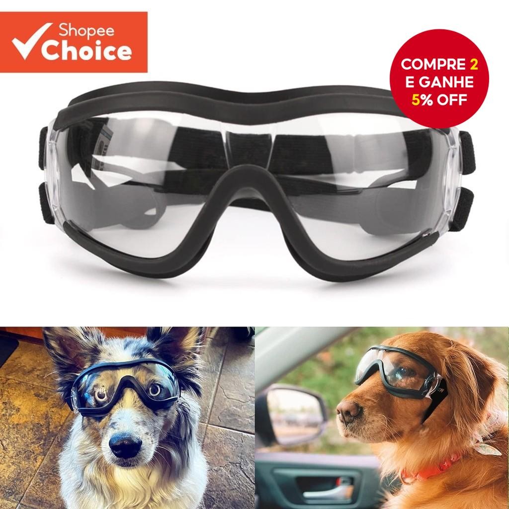 Óculos Transparentes Uv Para Cães Grandes , À Prova De Vento Poeira E Animais De Estimação Resistent