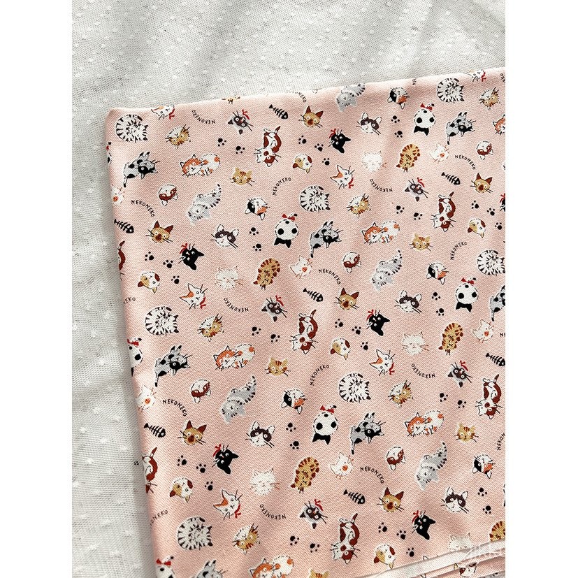 [Azu] Roupas de Boneca de Lona Fina com Estampa de Pata de Gato Kokka Importadas do Japão Roupas Inf