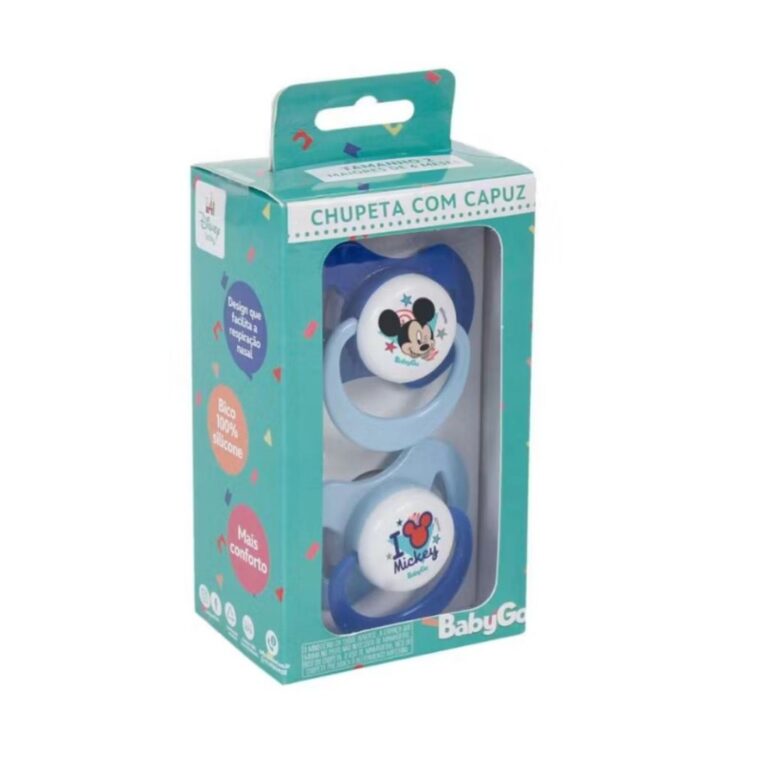 Kit 2 Chupetas de Silicone Pepeta Orto Fase 1 com 