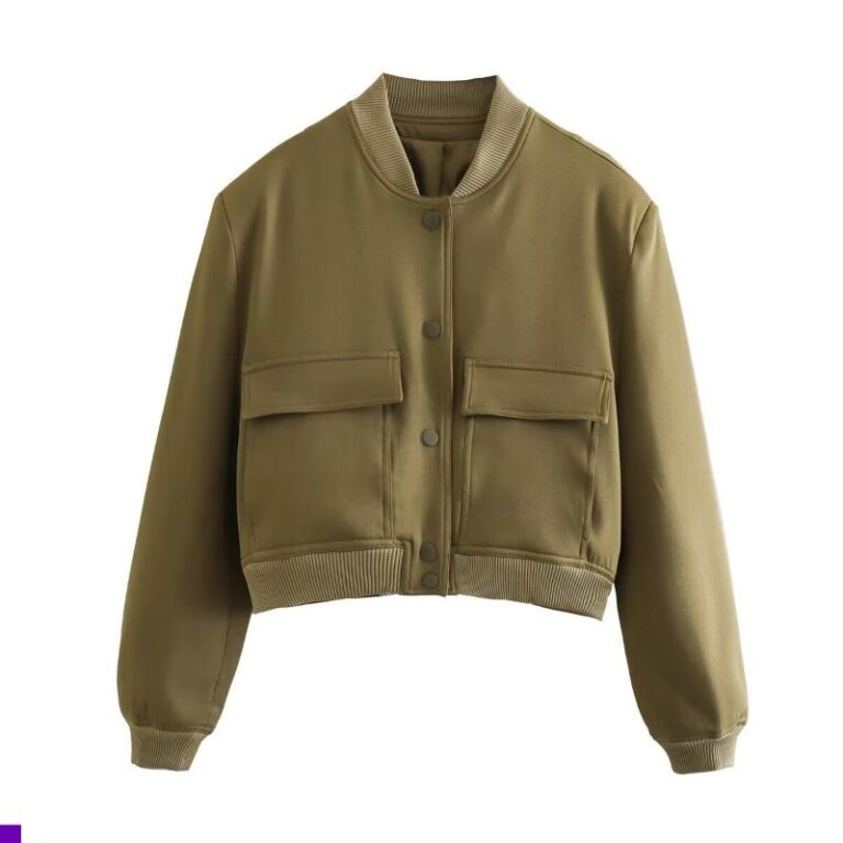 Feminino novo estilo estilo de rua gola alta bolso
