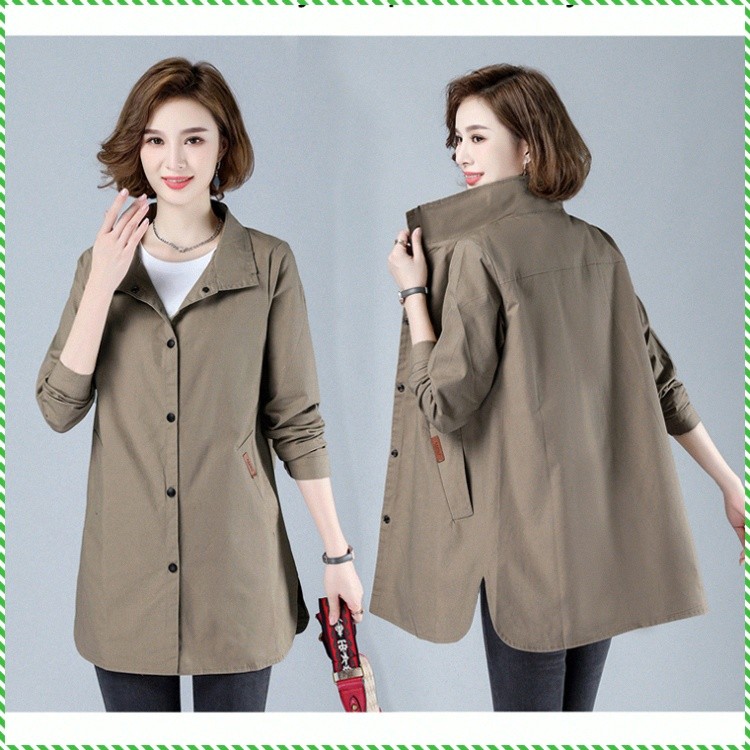 Windbreaker Jacket Fat Mm Cotton Fabrics Stylish a