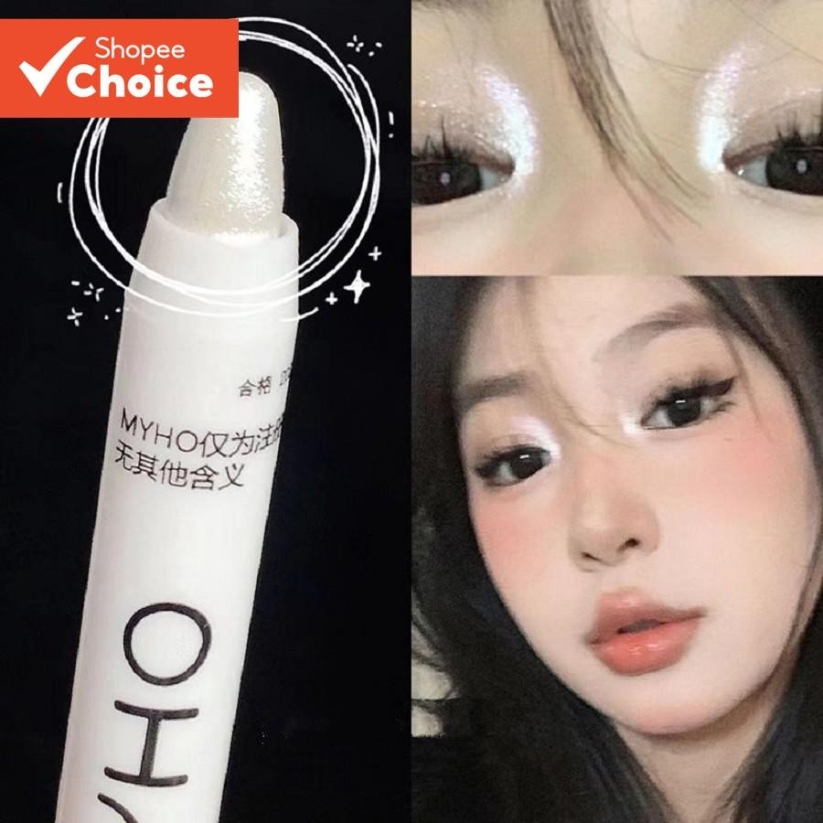 Caneta Silkworm Monocromático Destaque Flash Ferramenta De Maquiagem Para Sombra De Olhos