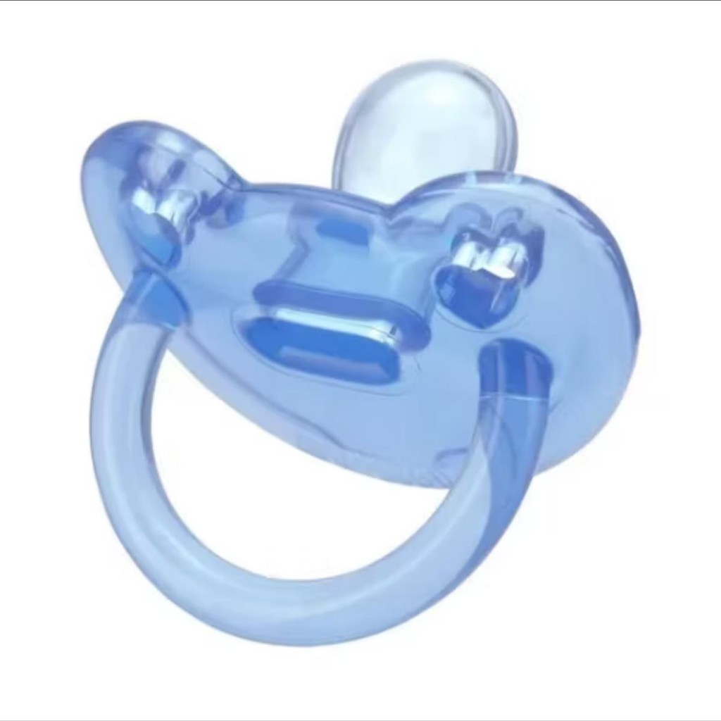 Chupeta Silicone Orto para Bebê Tamanho 2  +6 meses com alça – Azul – Pepeta – Bico