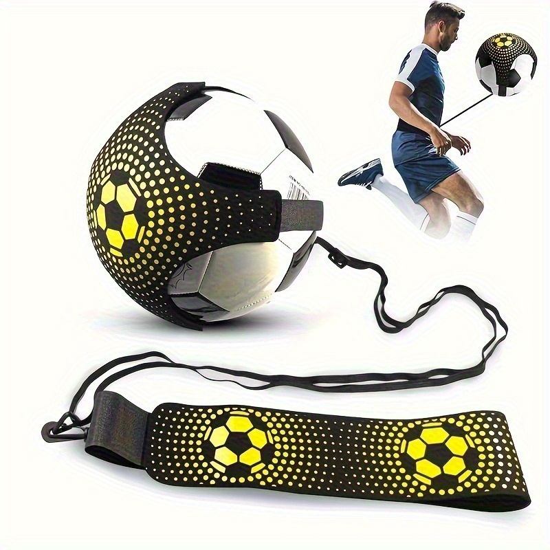 chute futebol ajustável trainer bola de prática para crianças solo ajuda assistência controle cinto