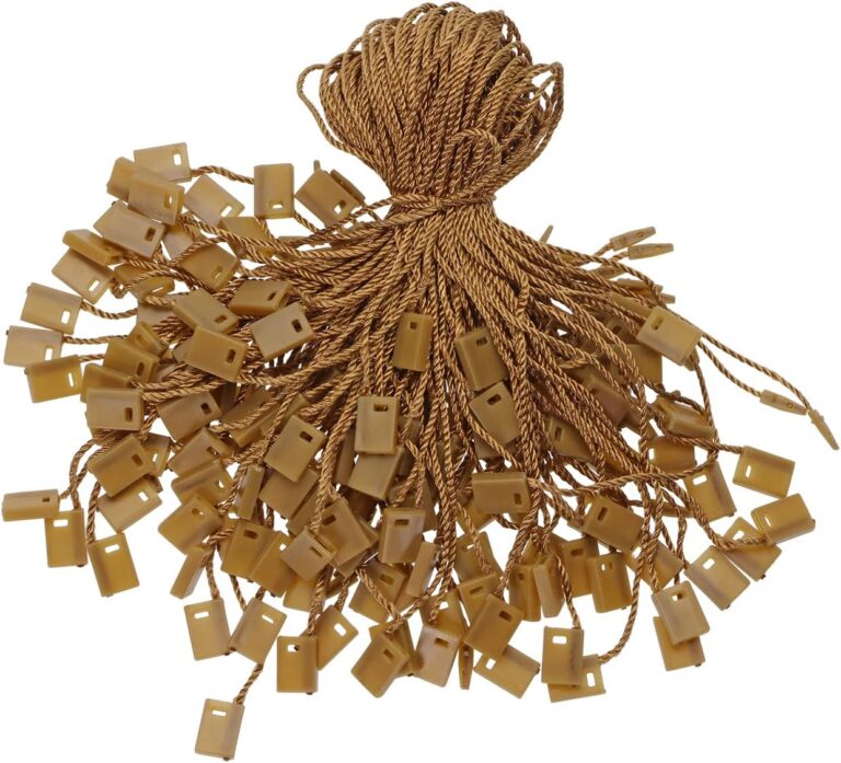 1000 cordões marrons para etiquetas, sacolas, pre