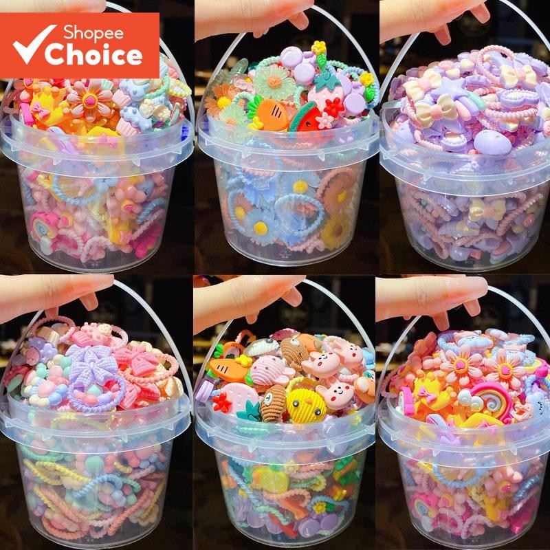 Conjunto De Laços De Cabelo Coloridos Coreanos Para Meninas Crianças Suportes De Rabo De Cavalo Fofo