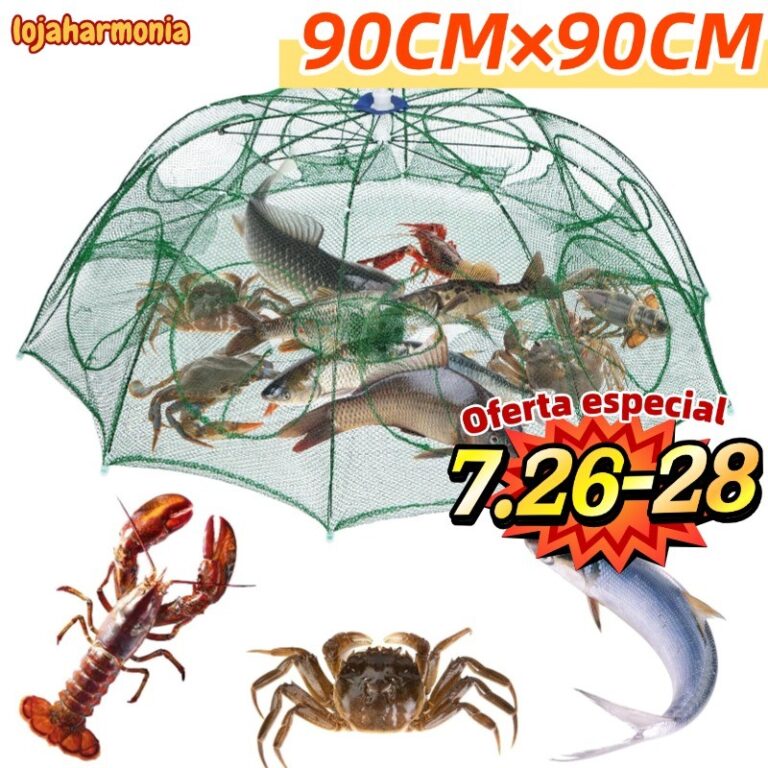 KIT 4 Armadilha Covo Peixe Isca Viva Lambaris Cama