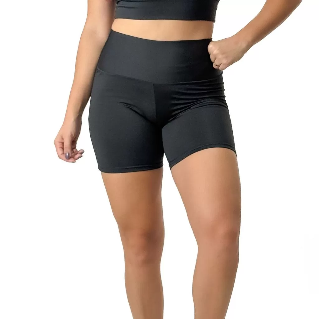 Short Legging de Academia Feminino Zero Transparência Moda Fitness
