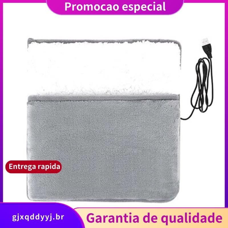 Almofada Elétrica De Aquecimento Para Pés Com Carregamento USB Universal Soft Plush Lavável Aquecedo
