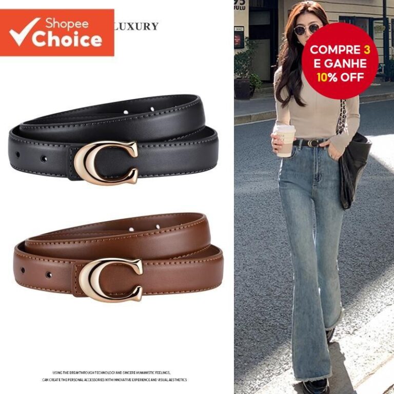 Cinto Elegante E Fino Para Mulheres  Alça Minimal