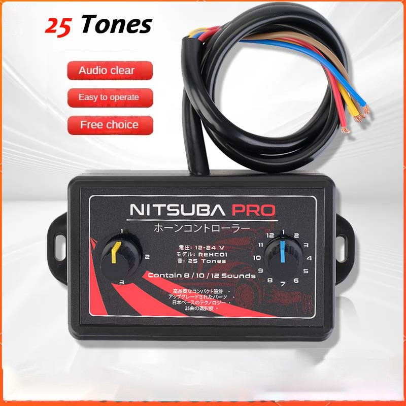 25 Tons Controlador De Buzina De Carro Unidade De Controle De Som Elétrica 12-24V Para Uso Marítimo