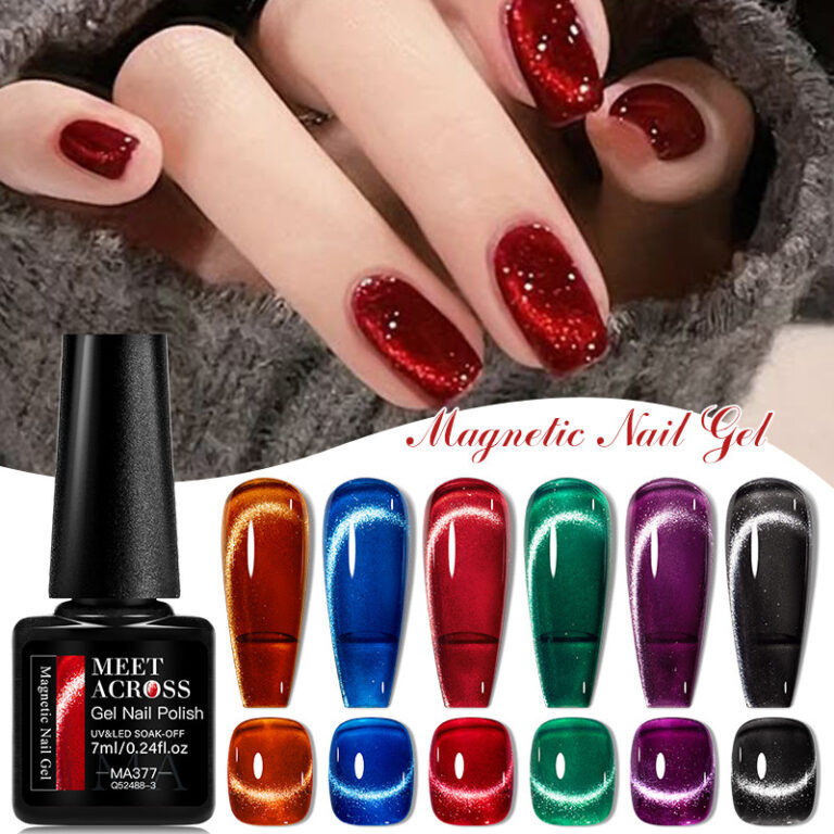 MEET Através 7ml Shine Glitter Cat Magnético Unh
