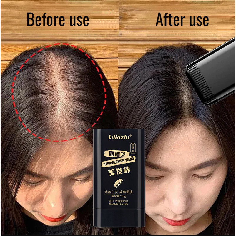 Bastão De Cabelo À Prova Dágua E De Suor , Sem Manchas Desbotamento , Cobre Cabelos Grisalhos , Pent