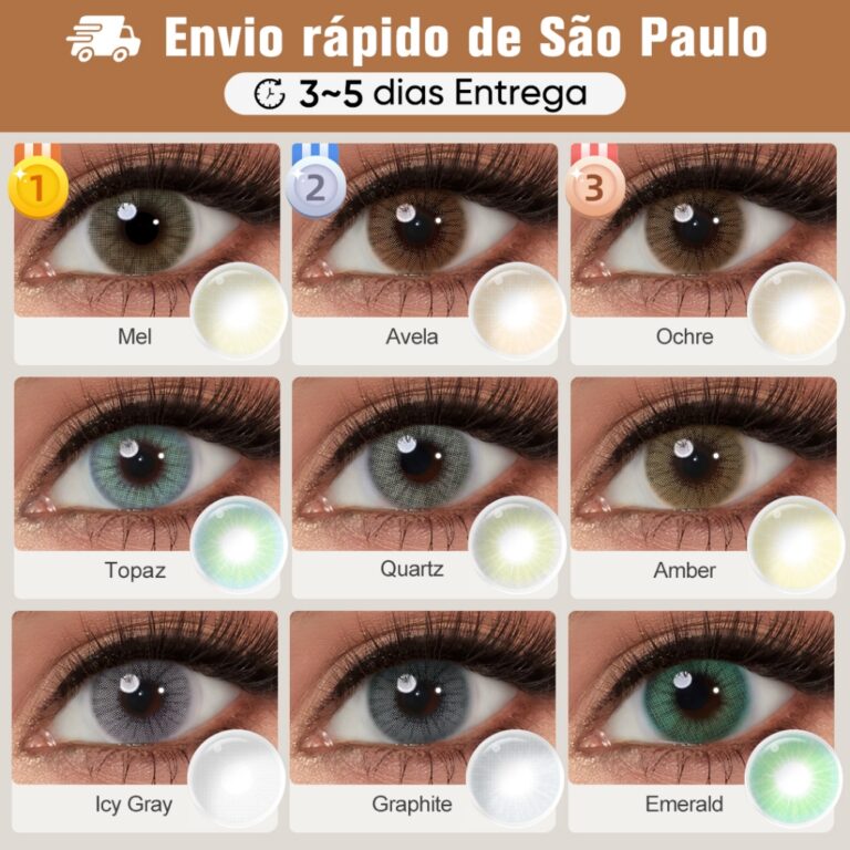 Lente De Contato Sem Grau Coloridas Natural 14.0mm