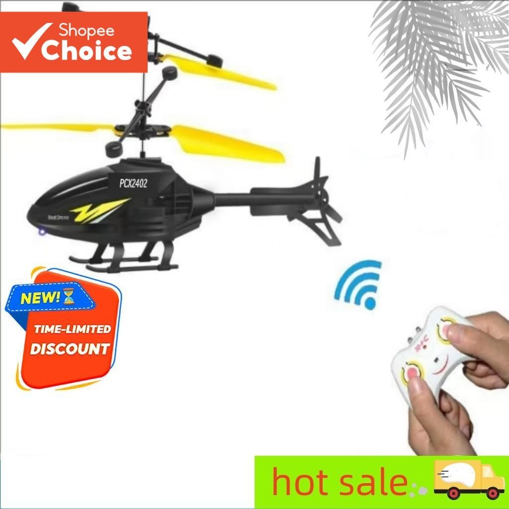Helicóptero Com Sensor Remoto Carregando Avião Pequeno , Presente De Feriado Para Menino E Menina ,