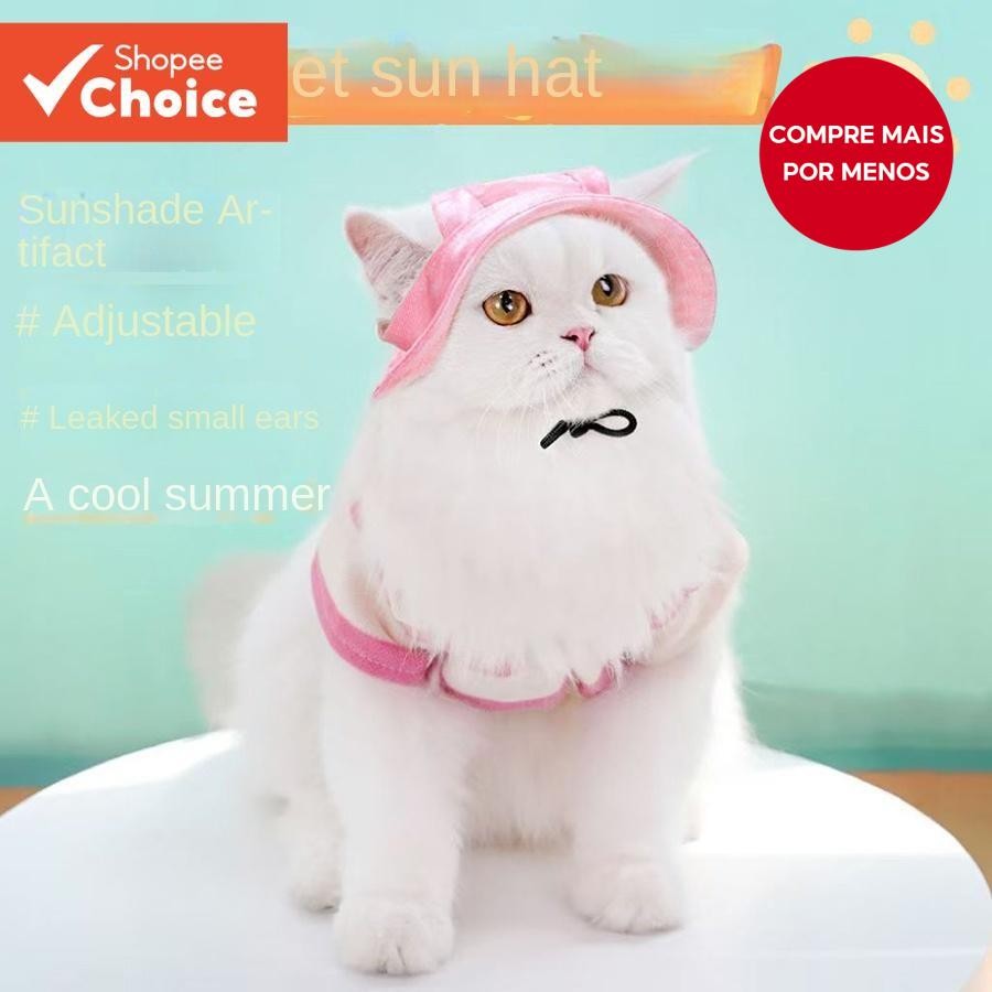 Chapéu Balde Para Cães De Estimação Com Furos As Orelhas , Proteção Solar , Beisebol , Grandes E Méd