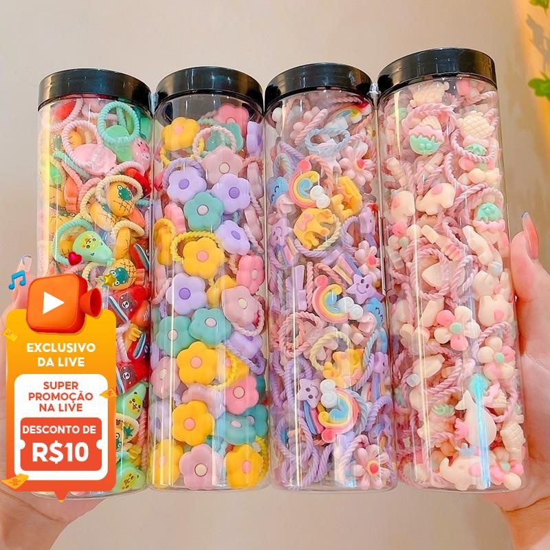 Os Laços Coloridos Do Cabelo Bebê Ajustaram O Elástico Macio Para Acessórios Das Meninas Da Criança