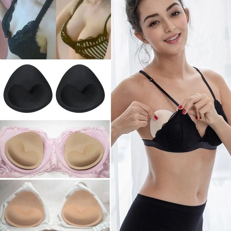Almofadas De Sutiã Push Up Inserir Mama Pads Praia Biquínis Maiô Tampa Do Bocal Roupa Interior-1 par