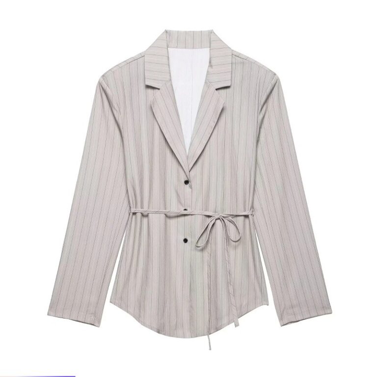 2025 Verão Novo Estilo Feminino Cinto Fino Listra