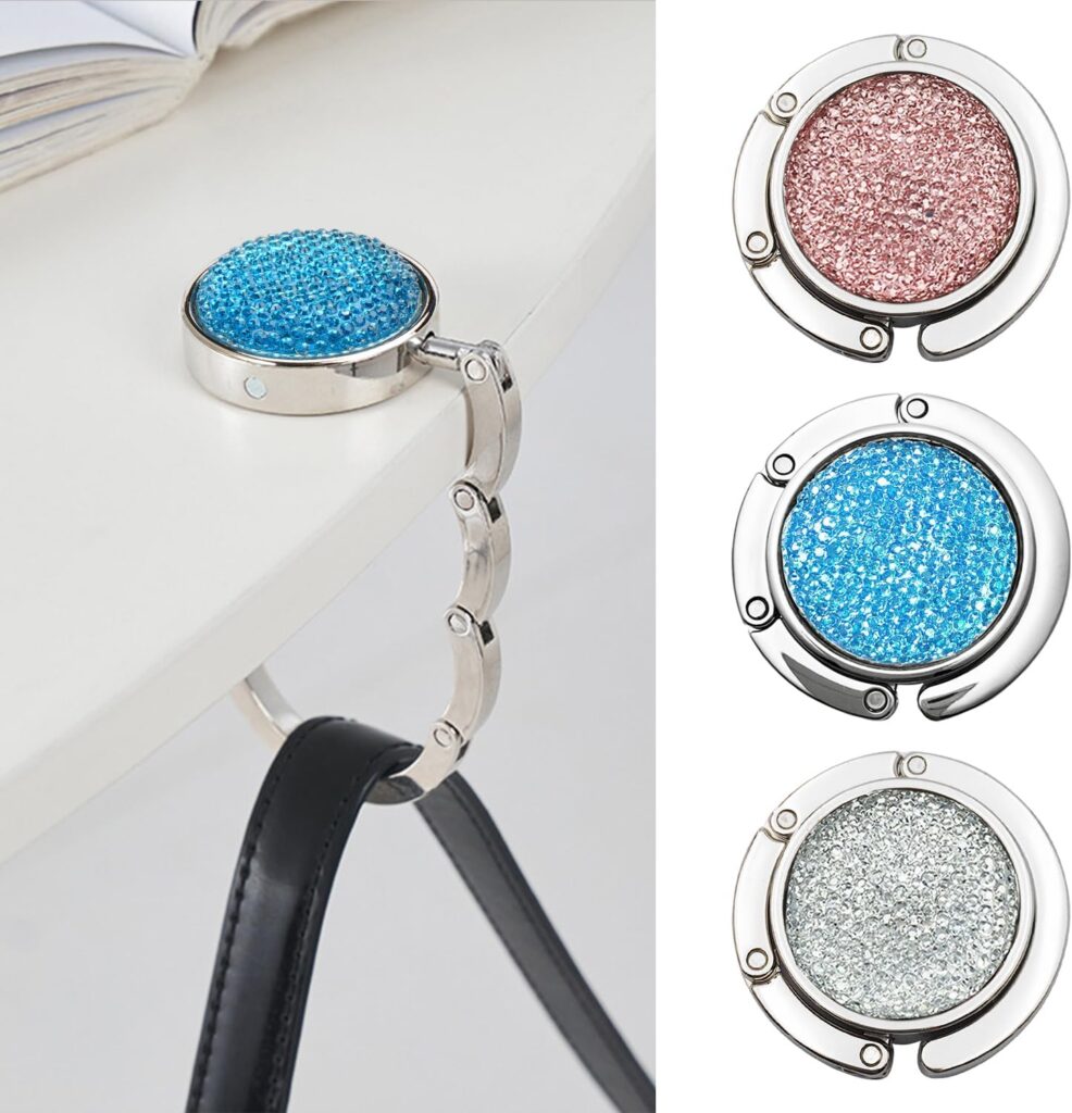 Feminino 2 Pacotes Dobrável Bolsa Gancho Mini Cabide De Mesa Coleção Ganchos Para Bolsas (Design Em