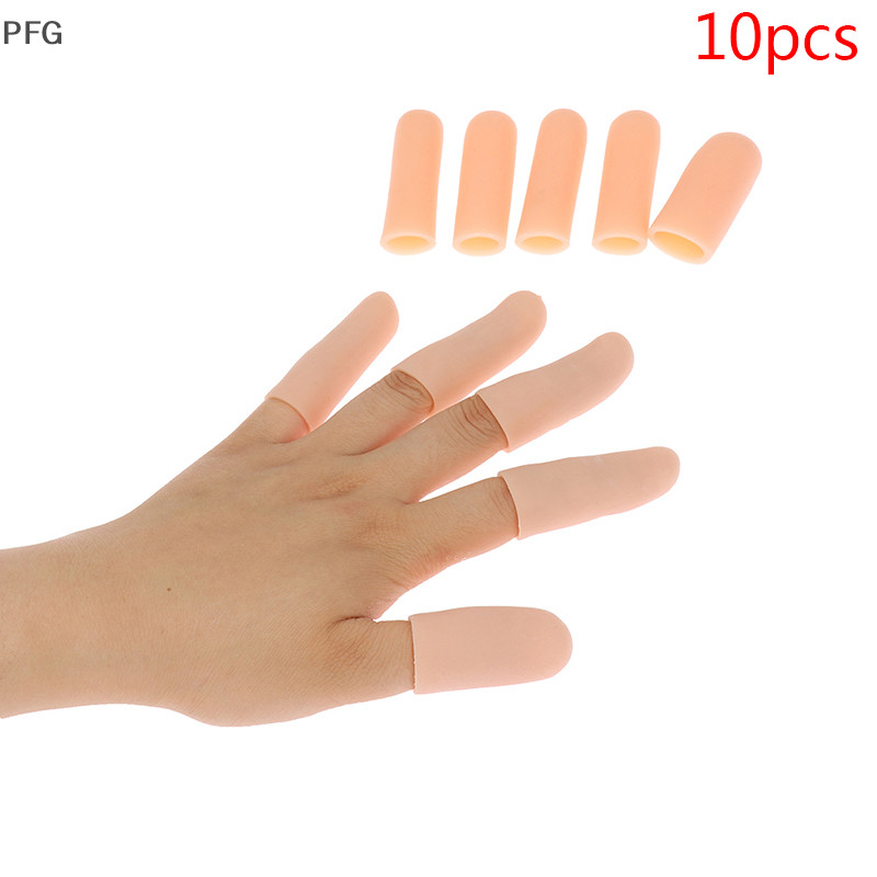 PFG 10 Unidades/Conjunto Tubo De Gel De Silicone Protetor De Dedo De Mão Para Alívio Da Dor Polegar