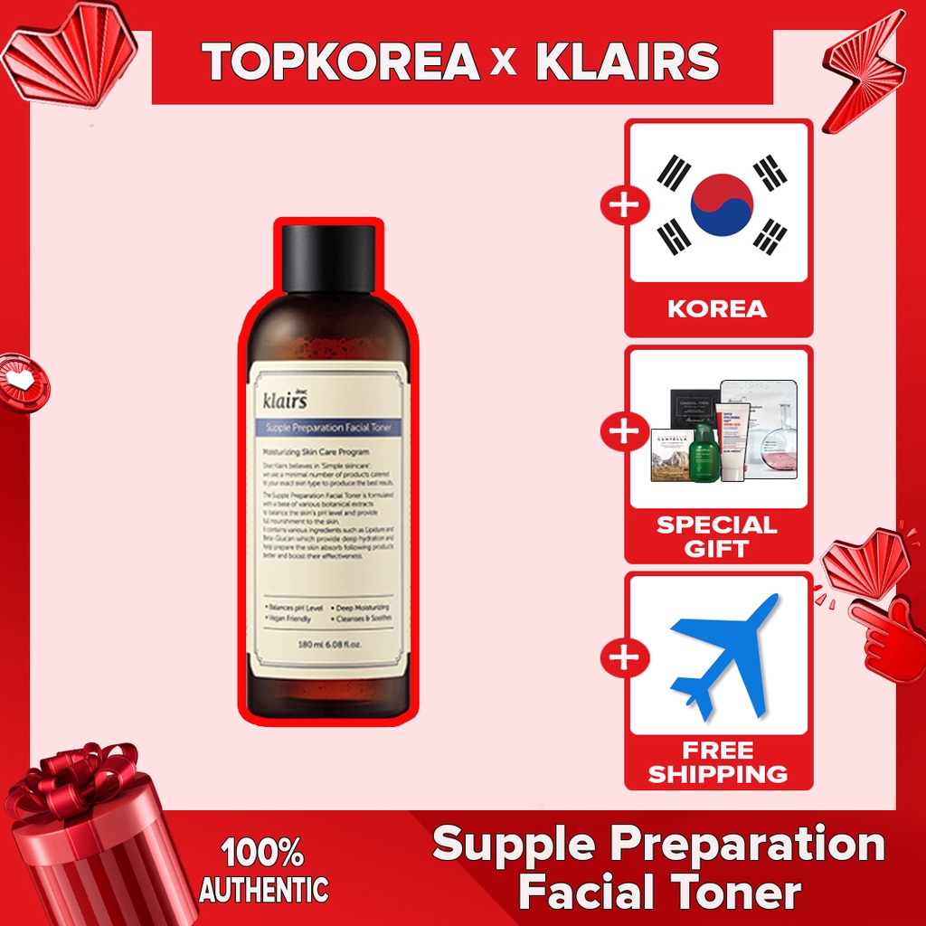 Klairs Toner Facial De Preparação Flexível/180ml/[Envio Da Coreia]