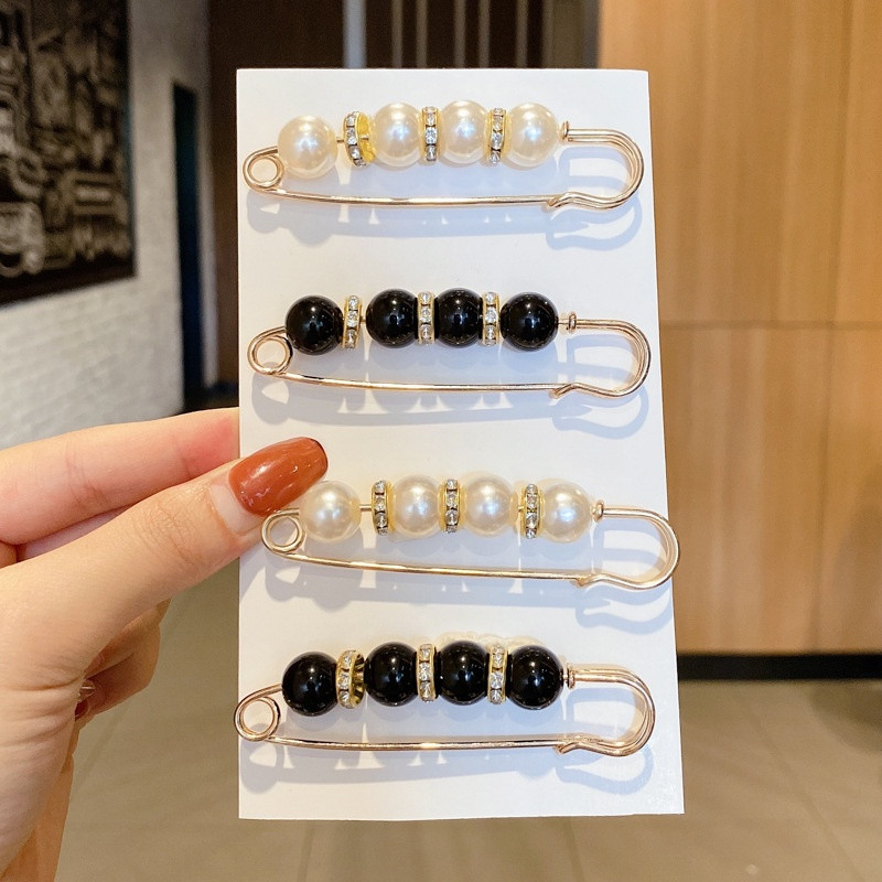 35 Variedades Decoração Pérola Broche Set Com Cintura Grip Pins Para Lapela Mulheres Roupas Bijuteri