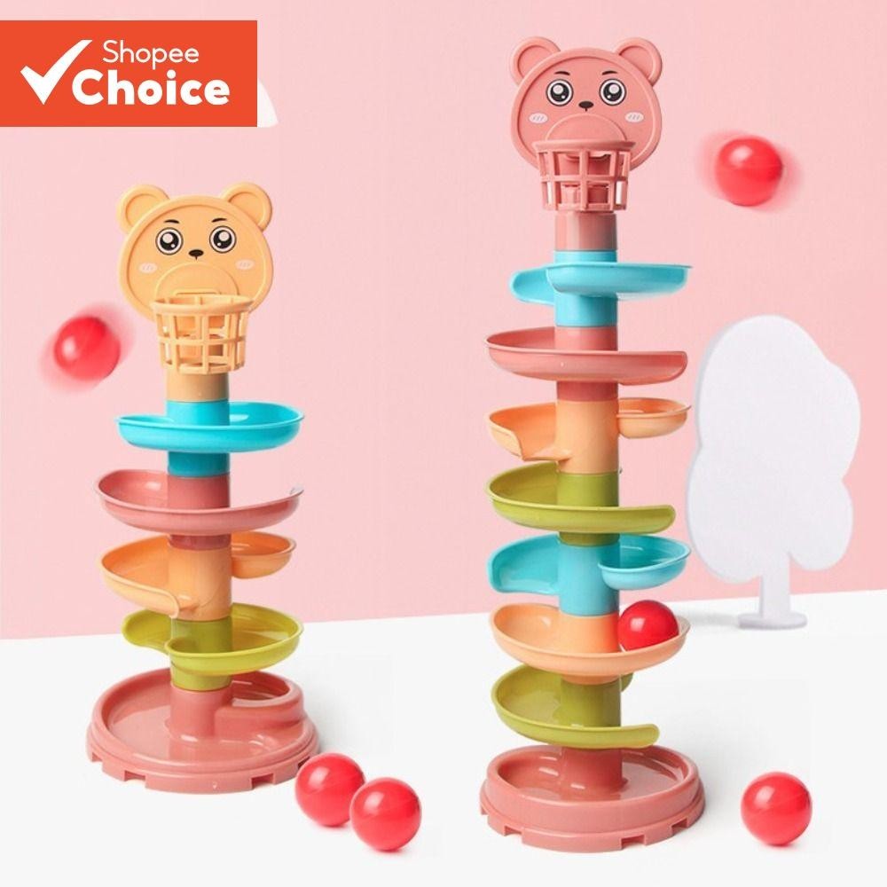 Brinquedo Giratório De Bola De Pista Para Crianças-Conjunto Educacional De Construção De Haste Com M