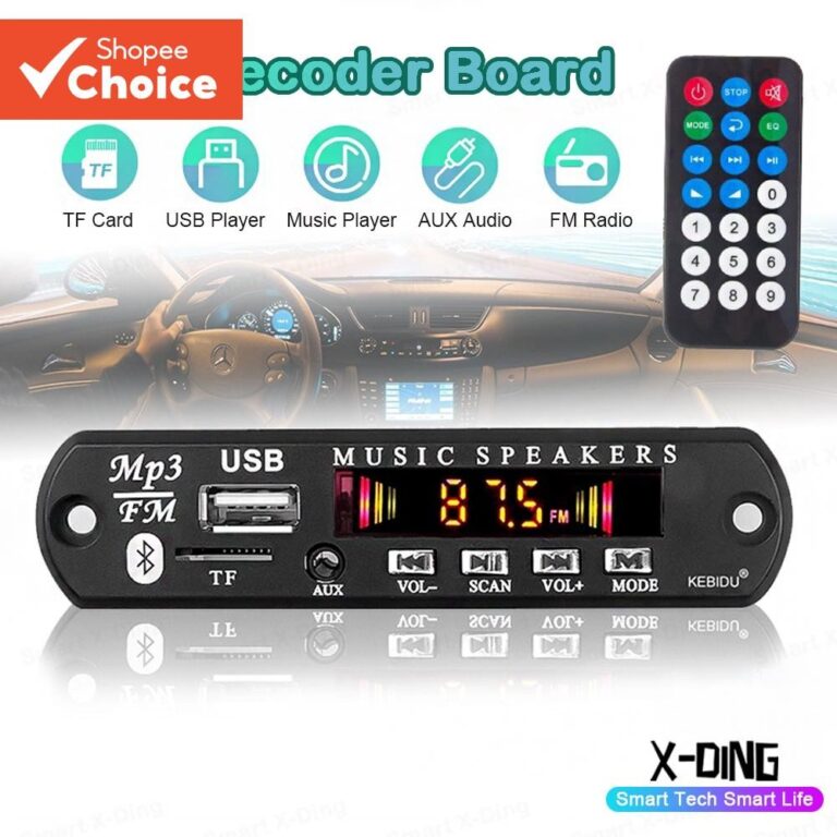 Módulo De Placa MP3 Bluetooth 5.0 12V-Reprodutor 
