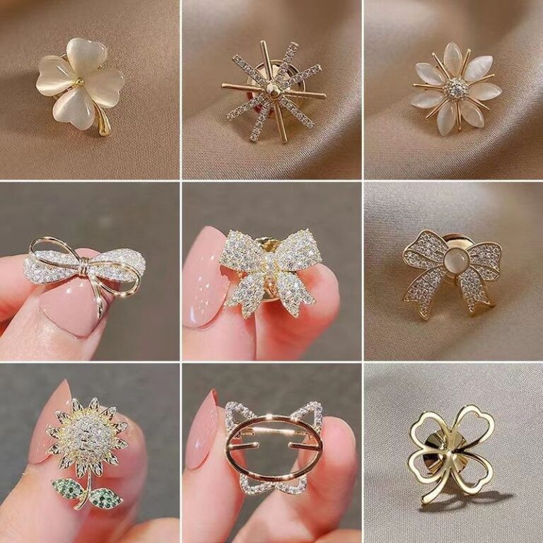 Brooch /80 Estilos Broche de Lenço de Cabeça /Be